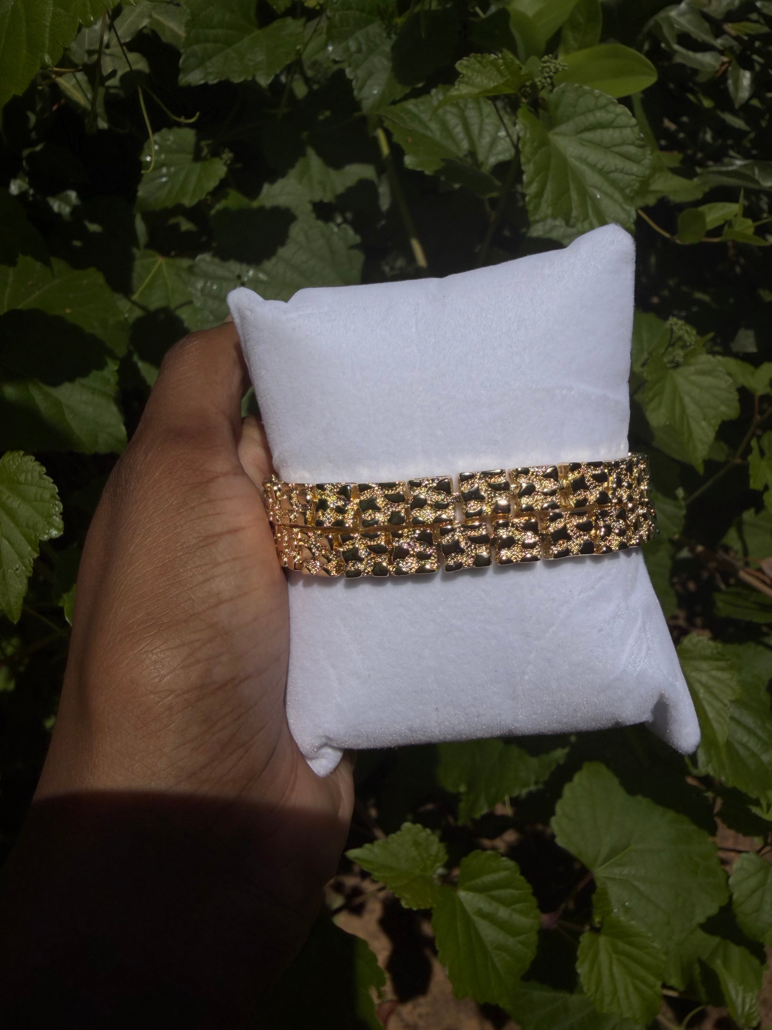 Classic Gold Filled Nugget Bracelet