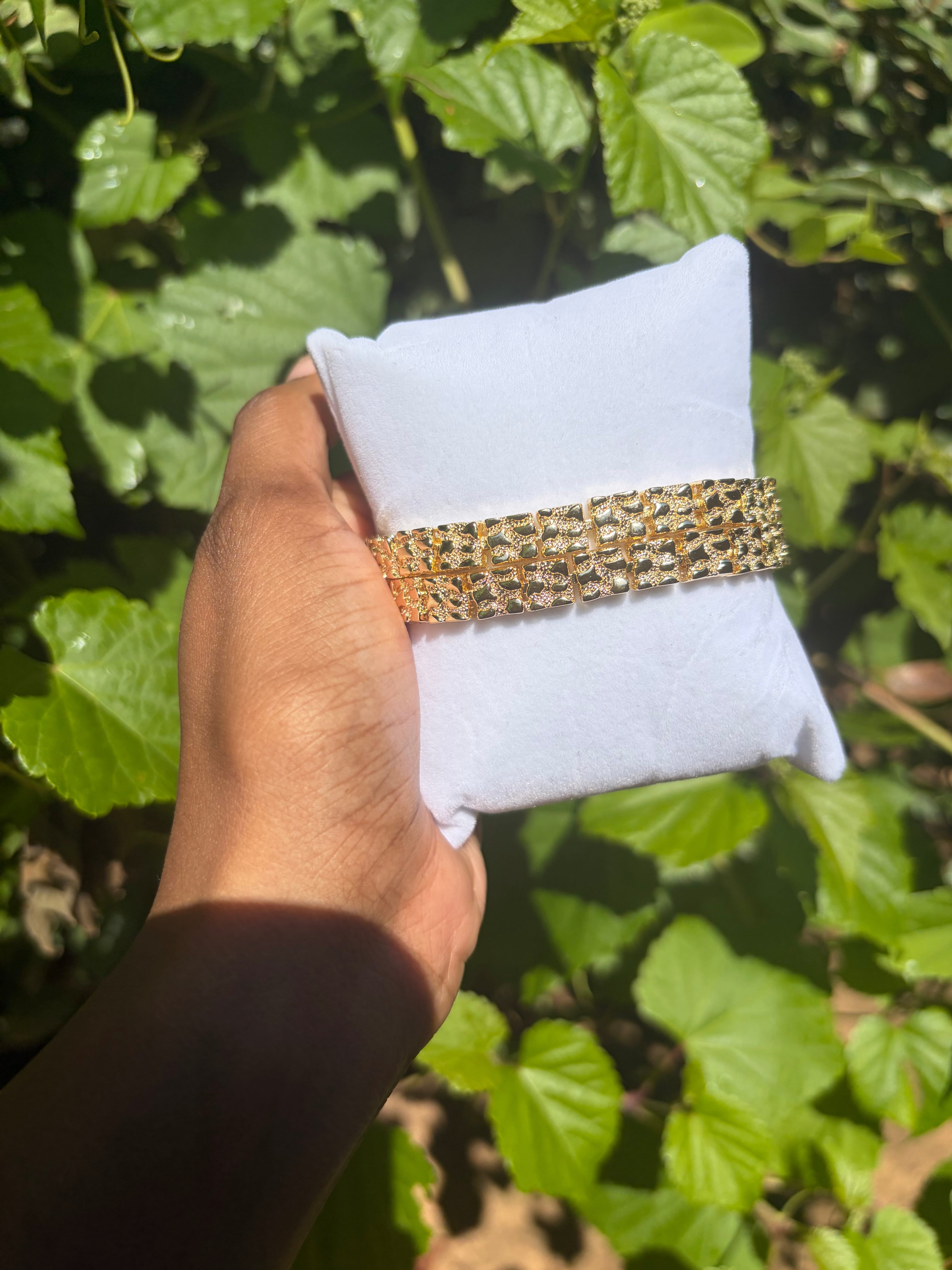 Classic Gold Filled Nugget Bracelet