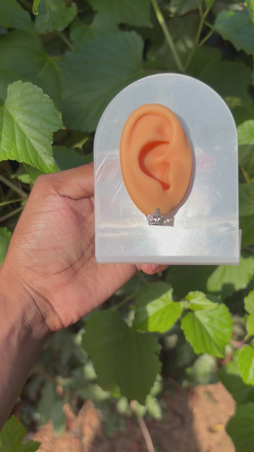 Princess Crown Stud Earrings