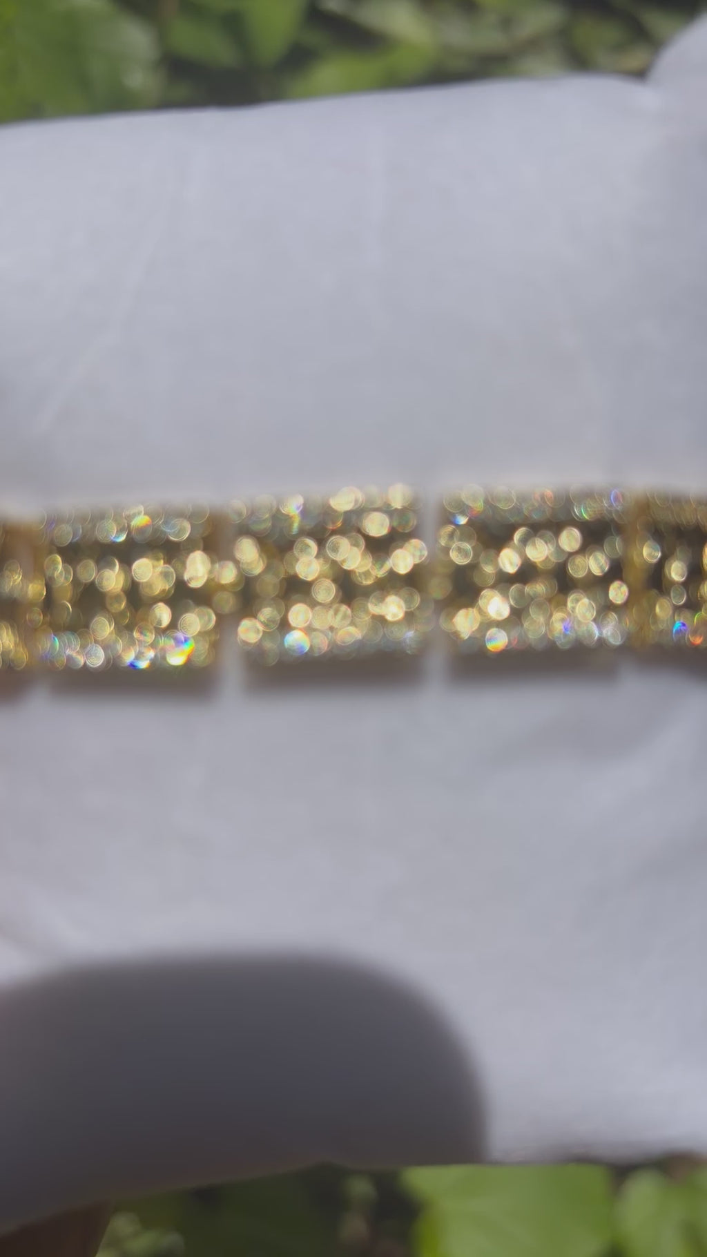 Gold Filled CZ Nugget Bracelet