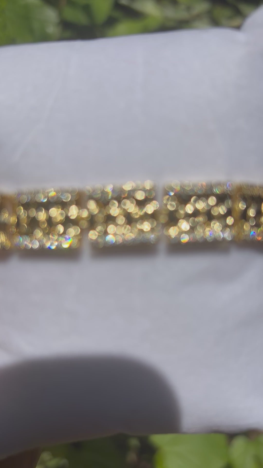 Gold Filled CZ Nugget Bracelet